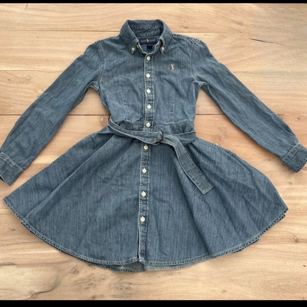 Denim Polo Dress (no belt)